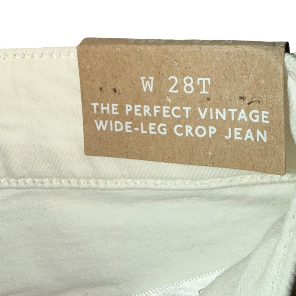 Madewell Perfect Vintage Wide-Leg high‎ rise Crop Jeans-NWT - Picture 6 of 10